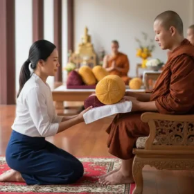 อานิสงส์การถวายอาสนะ